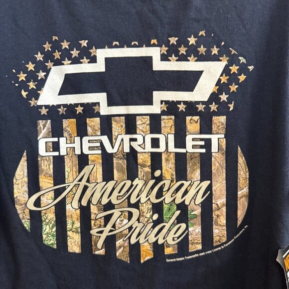 NWT RealTree " Chevrolet American Pride" Long Sleeve T-Shirt. Size Medium - Picture 4 of 7